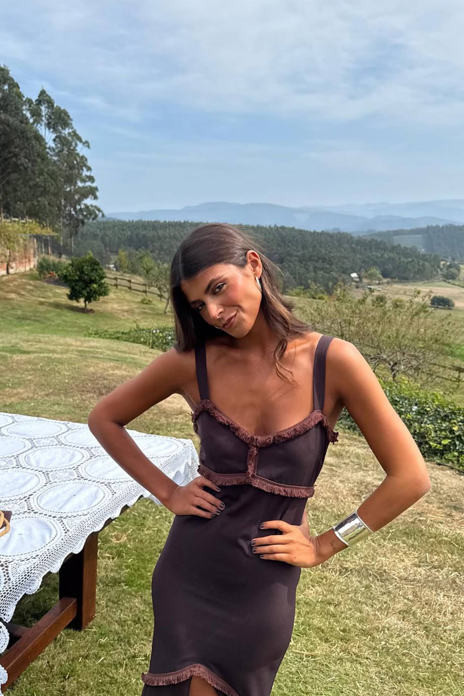 Vestido Loren Marrón
