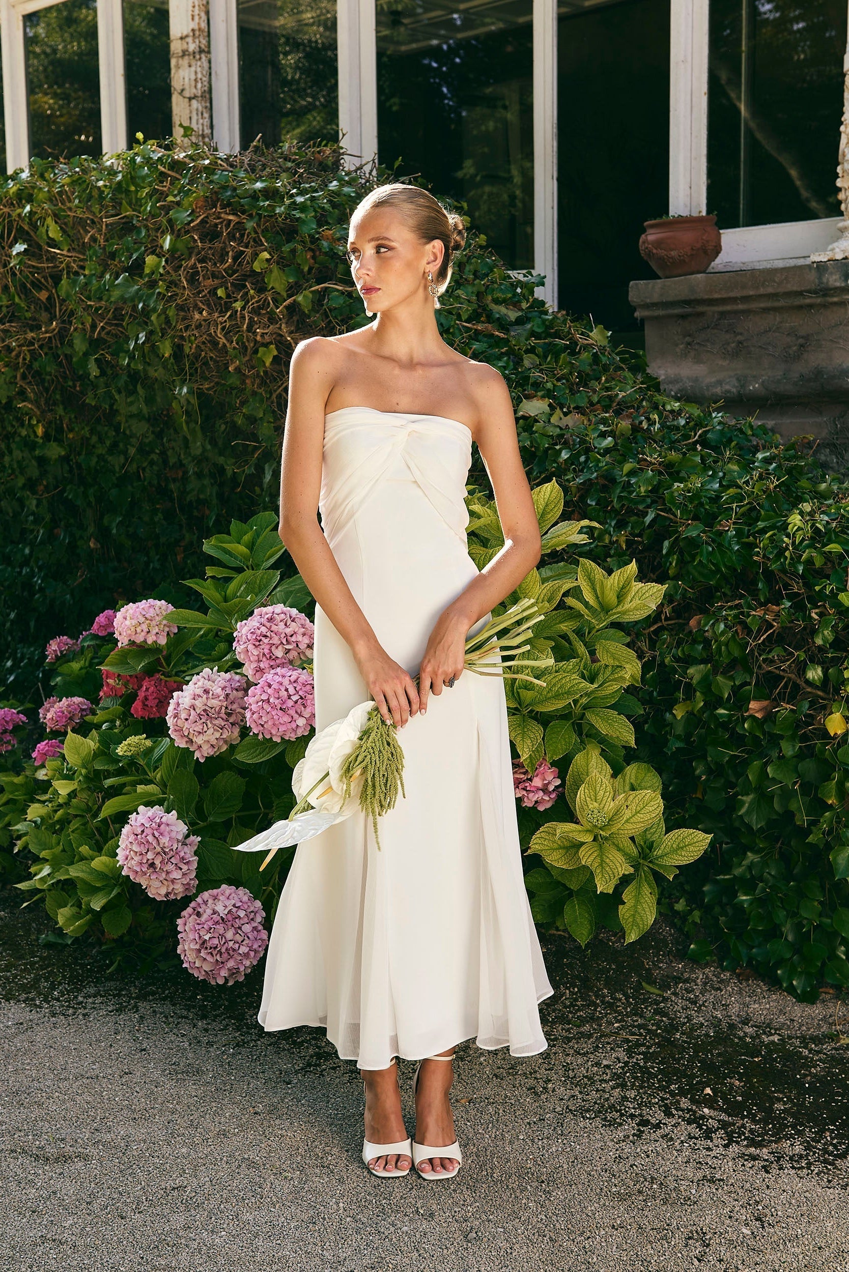 Vestido Julieta color Marfil
